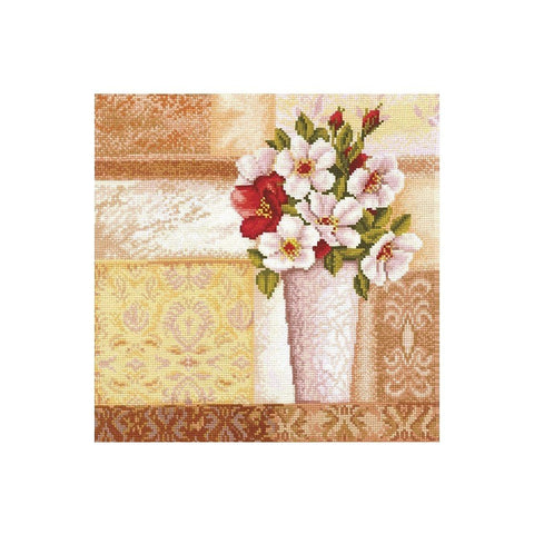 Siuvinėjimo rinkinys Andriana Vintage Bouquet SANV-24 26.5x27.5cm - kaSiulai.lt