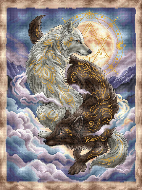 Siuvinėjimo kryželiu rinkinys „Šviesa ir šešėlis“ 23,7 x 31,8 cm
