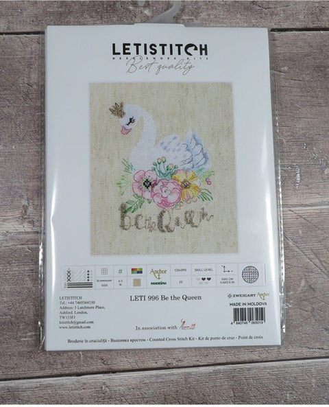 Siuvinėjimo rinkinys Be the Queen SLETI996 - 🧶kaSiulai.lt