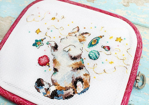 Siuvinėjimo rinkinys Cat’s Happiness 15x11 cm SLETIL8812 - 🧶kaSiulai.lt
