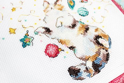 Siuvinėjimo rinkinys Cat’s Happiness 15x11 cm SLETIL8812 - 🧶kaSiulai.lt