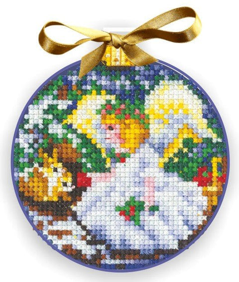 Siuvinėjimo rinkinys Christmas Balls. Angel SANN-26 - kaSiulai.lt
