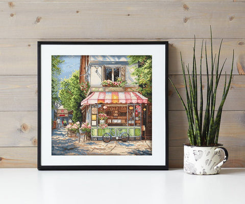 Siuvinėjimo rinkinys "Corner Shop" 24x24cm SLETIL8101 - 🧶kaSiulai.lt