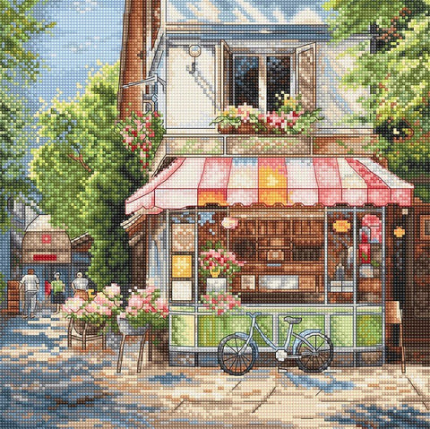 Siuvinėjimo rinkinys "Corner Shop" 24x24cm SLETIL8101 - 🧶kaSiulai.lt