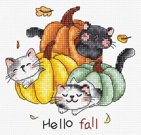 Siuvinėjimo rinkinys Counted "Hello Fall" 12x12cm SLETIL8078 - 🧶kaSiulai.lt