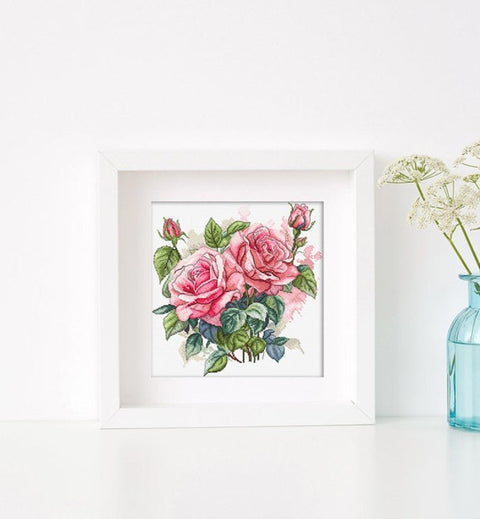 Siuvinėjimo rinkinys Cross - stitch kit "Pink Bloom" 22x23cm SLETIL8093 - 🧶kaSiulai.lt