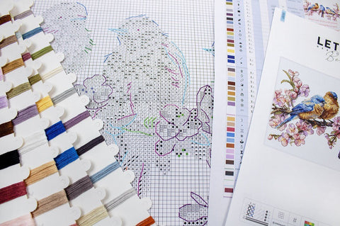 Siuvinėjimo rinkinys Cross - stitch kit "Spring Bloom" 16x27cm SLETIL8090 - 🧶kaSiulai.lt