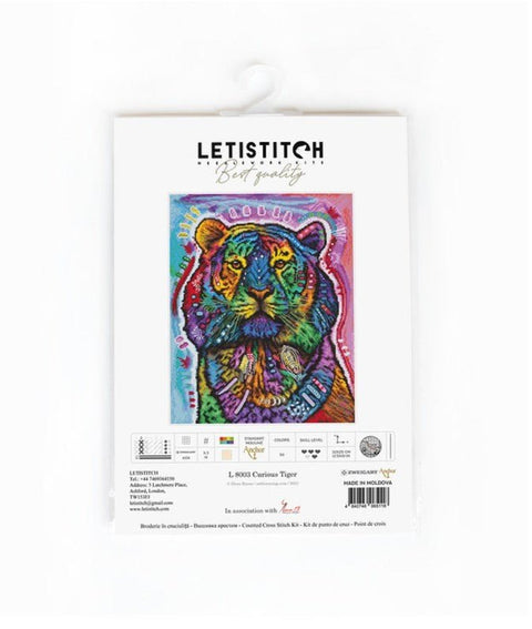 Siuvinėjimo rinkinys (Daugiau nebegaminamas) Curious Tiger SLETIL8003 - 🧶kaSiulai.lt