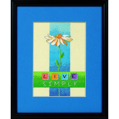 Siuvinėjimo rinkinys DIMENSIONS Live Simply 13x18cm - kaSiulai.lt