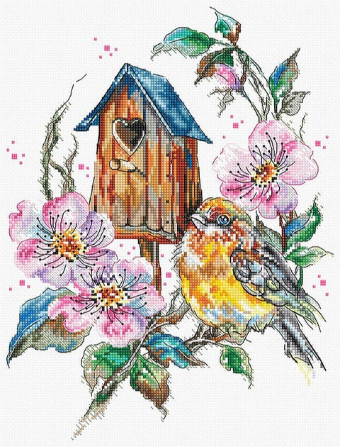 Siuvinėjimo rinkinys "Feathery Wonder" 20x27cm SLETIL8996 - 🧶kaSiulai.lt