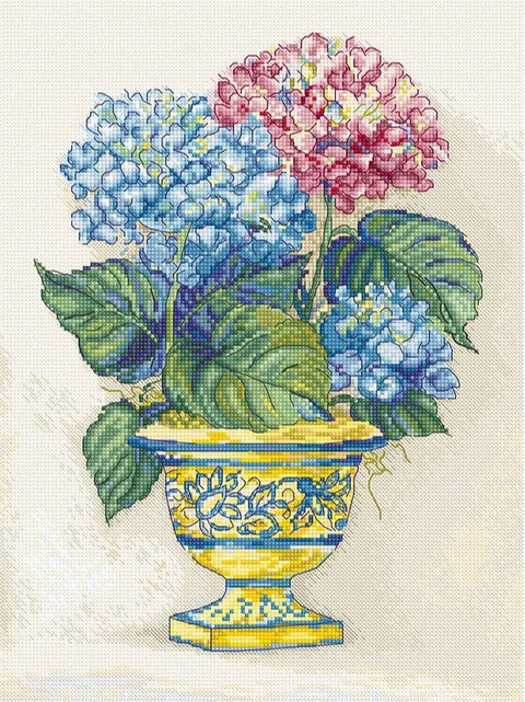 Siuvinėjimo rinkinys Hydrangea Blooms 30x22cm SLETIL8065 - 🧶kaSiulai.lt