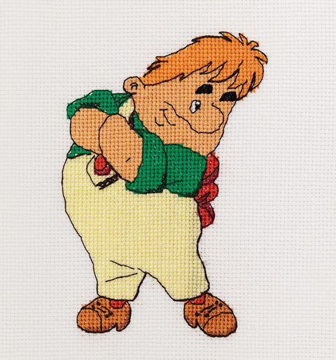 Siuvinėjimo kryželiu rinkinys „Karlsonas“ 11 x 15 cm