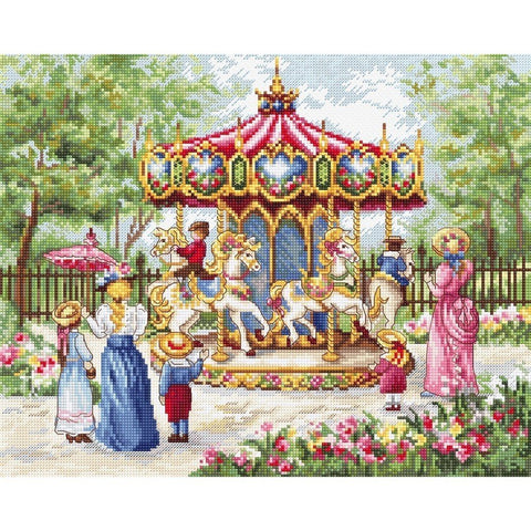 Siuvinėjimo rinkinys LetiStitch Magical Horses SLETI979 29x23cm - kaSiulai.lt