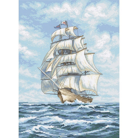 Siuvinėjimo rinkinys LetiStitch Ship SLETI907 25x35cm - kaSiulai.lt