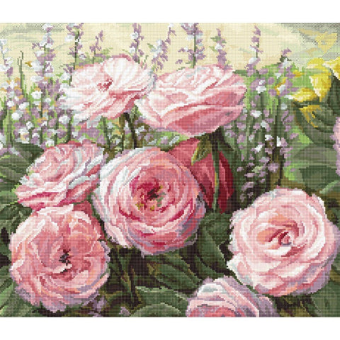 Siuvinėjimo rinkinys LetiStitch Summer Bloom SLETI952 37x32cm - kaSiulai.lt