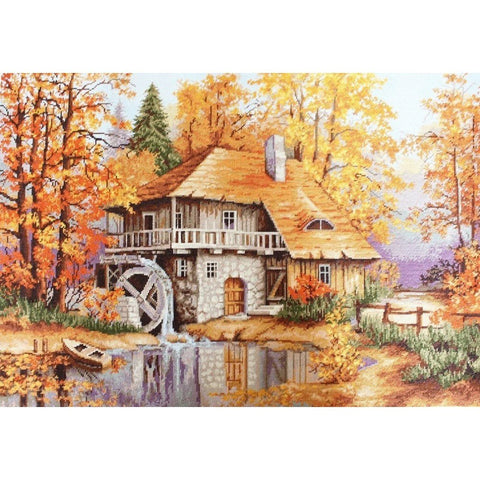 Siuvinėjimo rinkinys Luca-S Autumn Landscape SB481 52x37cm - kaSiulai.lt