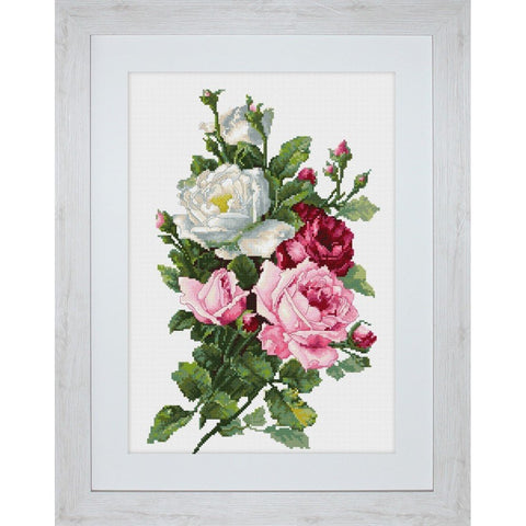 Siuvinėjimo rinkinys Luca-S Bouquet of Roses SB2285 13.5x21.5cm - kaSiulai.lt