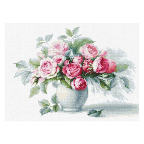 Siuvinėjimo rinkinys Luca-S Etude with Roses SB2280 35.5x26cm - kaSiulai.lt
