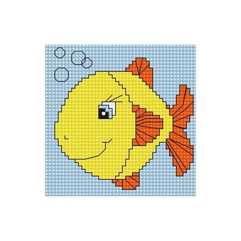 Siuvinėjimo rinkinys Luca-S Fish SB080 8x8cm - kaSiulai.lt