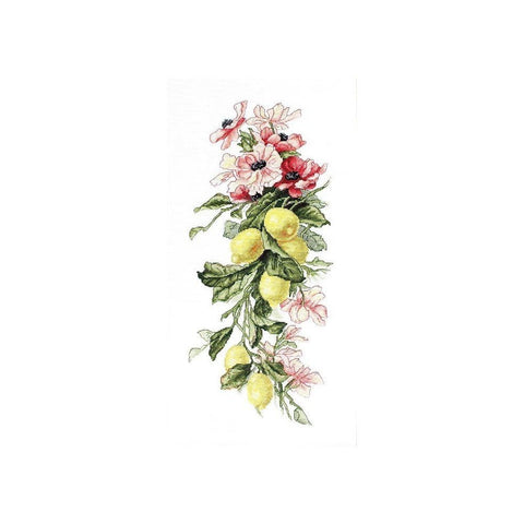 Siuvinėjimo rinkinys Luca-S Flowers and lemon SB210 17x39cm - kaSiulai.lt
