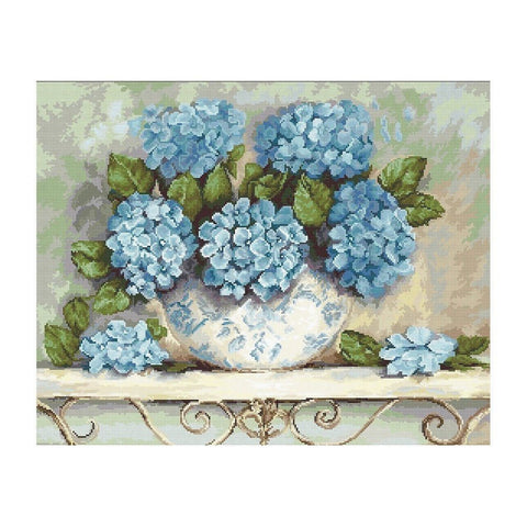 Siuvinėjimo rinkinys Luca-S Hydrangeas SB2328 35x28cm - kaSiulai.lt