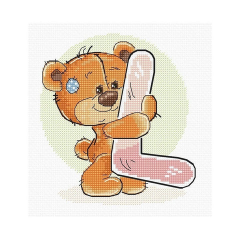 Siuvinėjimo rinkinys Luca-S Letter L SB1213 11.5x13cm - kaSiulai.lt