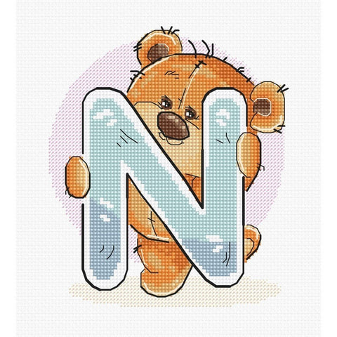 Siuvinėjimo rinkinys Luca-S Letter N SB1215 11.5x13cm - kaSiulai.lt