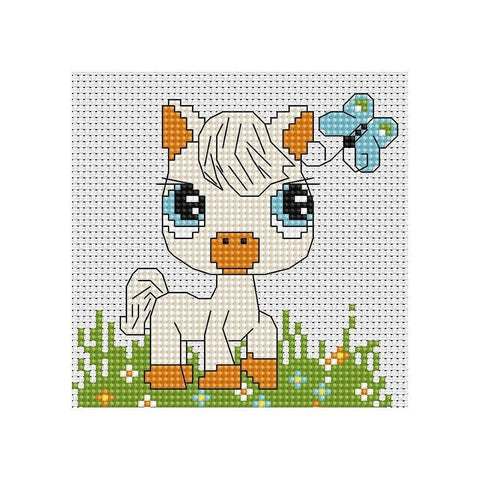 Siuvinėjimo rinkinys Luca-S Little Horse SB045 10.5x10.5cm - kaSiulai.lt