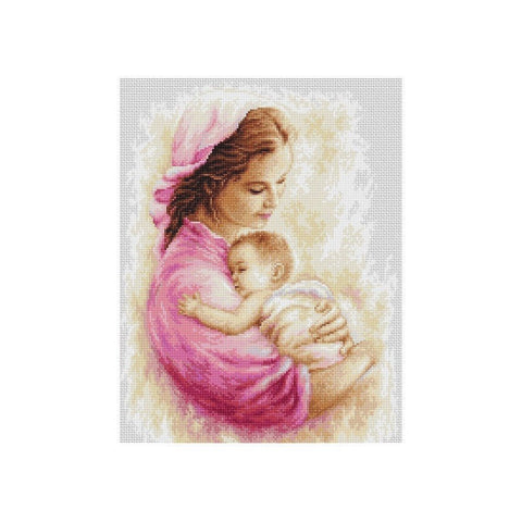 Siuvinėjimo rinkinys Luca-S Mother and Child SB536 21x27cm - kaSiulai.lt