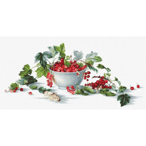 Siuvinėjimo rinkinys Luca-S Red Currants SB2260 49.5x22.5cm - kaSiulai.lt