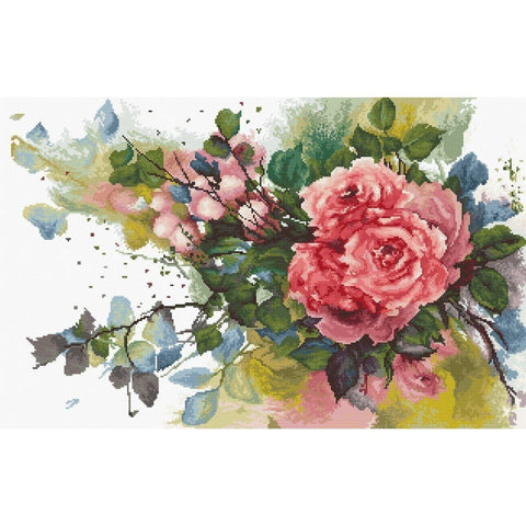 Siuvinėjimo rinkinys Luca-S Red roses SB2383 44x28cm - kaSiulai.lt
