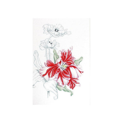 Siuvinėjimo rinkinys Luca-S Red tulips SB2241 23.5x34.5cm - kaSiulai.lt