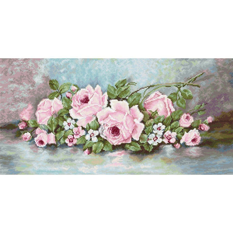 Siuvinėjimo rinkinys Luca-S Roses SB584 48x24cm - kaSiulai.lt