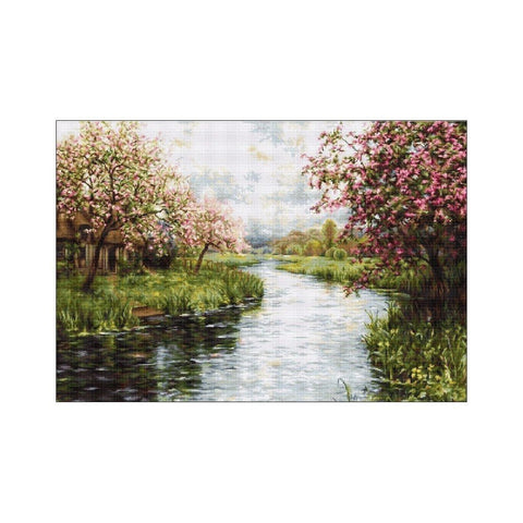 Siuvinėjimo rinkinys Luca-S Spring Landscape SB545 66.5x45cm - kaSiulai.lt