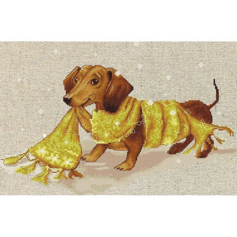 Siuvinėjimo rinkinys Luca-S Teckel SB1123 27x17.5cm - kaSiulai.lt