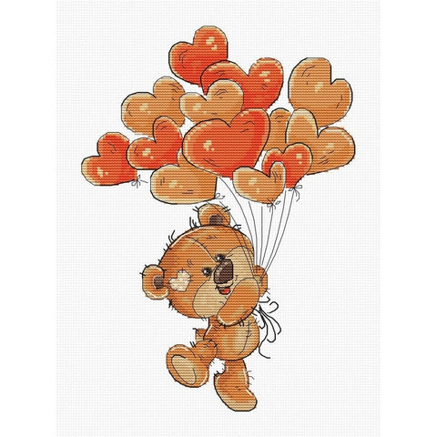 Siuvinėjimo rinkinys Luca-S Teddy-bear SB1176 16.5x23cm - kaSiulai.lt