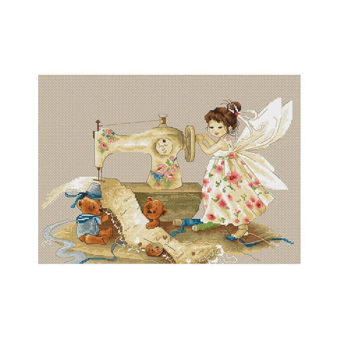 Siuvinėjimo rinkinys Luca-S The Fairy-Needlewoman SB1116 29x19.5cm - kaSiulai.lt