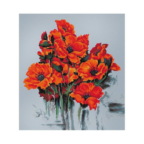 Siuvinėjimo rinkinys Luca-S The Poppies SB2380 30.5x33cm - kaSiulai.lt