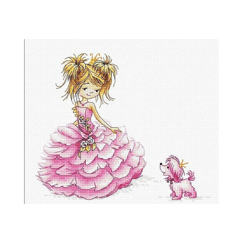 Siuvinėjimo rinkinys Luca-S The Princess SB1056 16x13.5cm - kaSiulai.lt