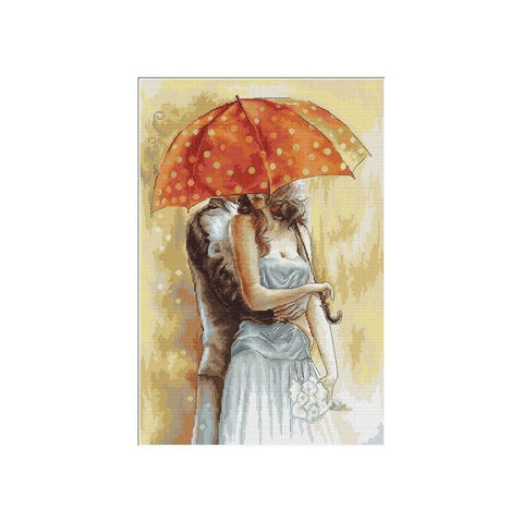 Siuvinėjimo rinkinys Luca-S Under Umbrella 2 SB555 25.5x38.5cm - kaSiulai.lt