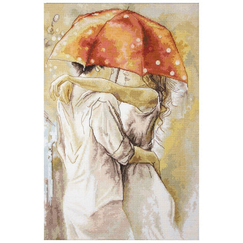 Siuvinėjimo rinkinys Luca-S Under Umbrella SG552 18x27cm - kaSiulai.lt