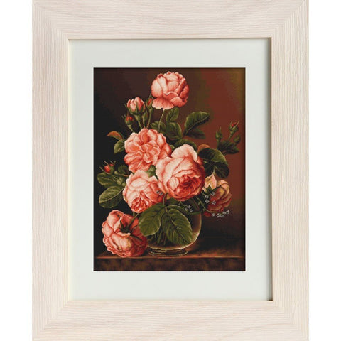 Siuvinėjimo rinkinys Luca-S Vase of roses SG488 24x30cm - kaSiulai.lt