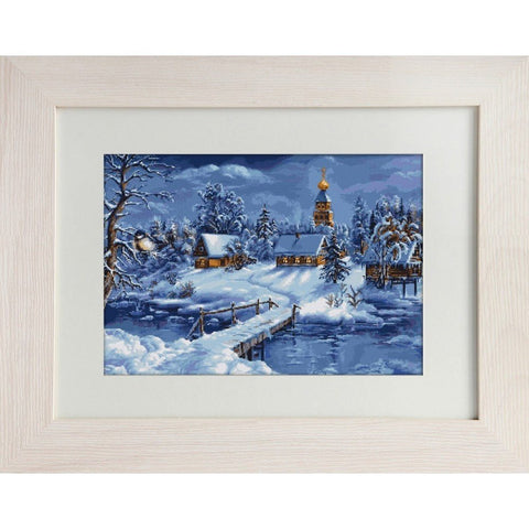 Siuvinėjimo rinkinys Luca-S Winter Landscape SG447 32x24cm - kaSiulai.lt