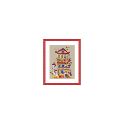 Siuvinėjimo rinkinys Merejka Autumn House SK54 19x14cm - kaSiulai.lt