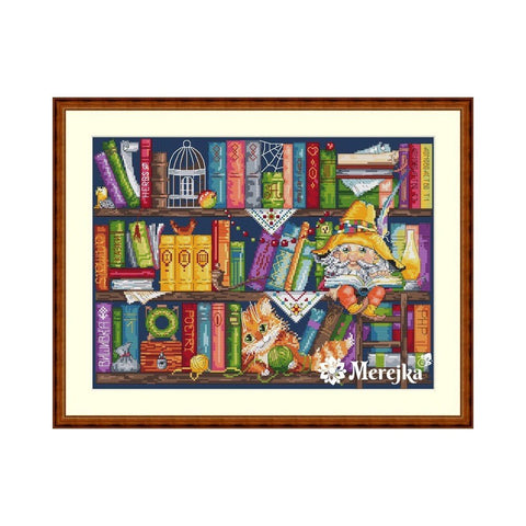 Siuvinėjimo rinkinys Merejka Book Shelf SK34 33x25cm - kaSiulai.lt
