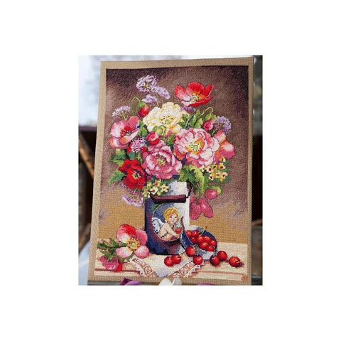 Siuvinėjimo rinkinys Merejka Cupid's Flowers SK91 19.5x28cm - kaSiulai.lt