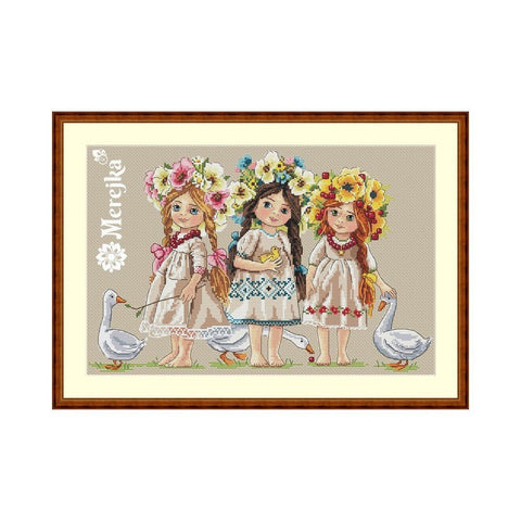 Siuvinėjimo rinkinys Merejka Friends SK42 33x22cm - kaSiulai.lt