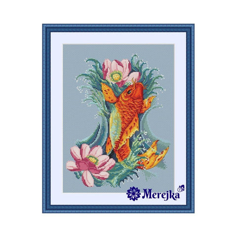 Siuvinėjimo rinkinys Merejka Golden Koi SK05 26x32cm - kaSiulai.lt