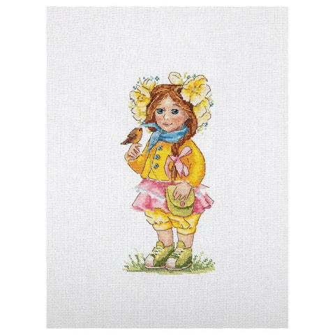 Siuvinėjimo rinkinys Merejka Spring Girl SK98 23x14cm - kaSiulai.lt