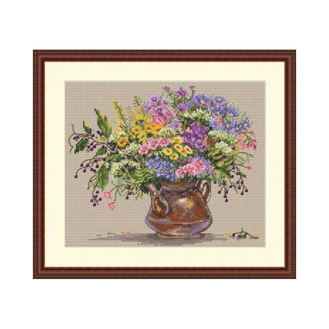 Siuvinėjimo rinkinys Merejka Wild Flowers SK16 24x20cm - kaSiulai.lt